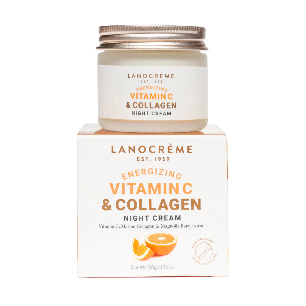 Lanocrème Energizing Vitamin C & Collagen Night Cream