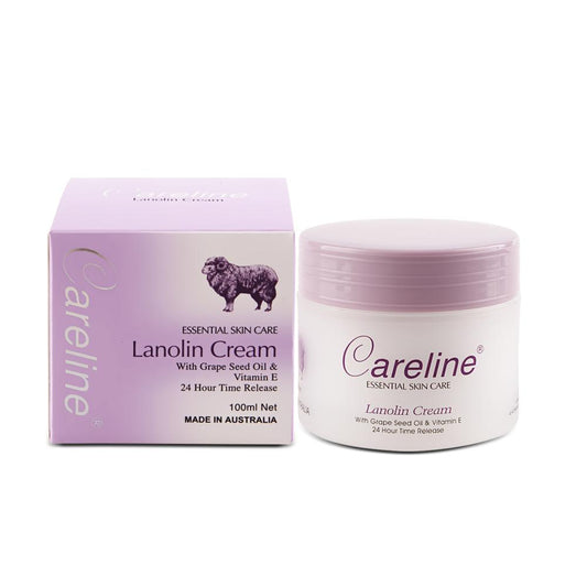 Careline Cream Lanolin With Grape Seed Oil 100ML