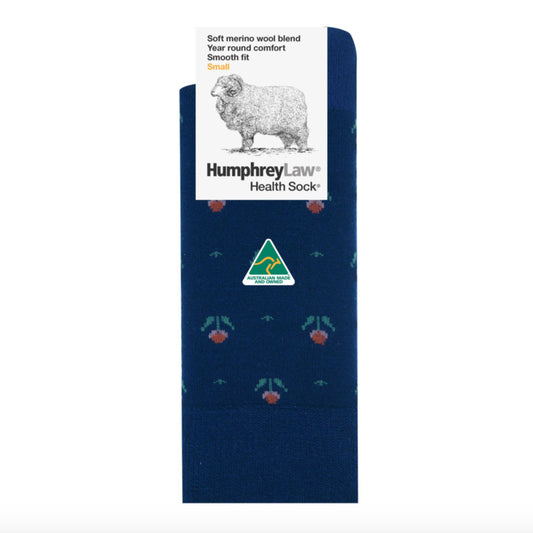 HumphreyLaw 60% Fine Merino Wool Patterned Health Sock