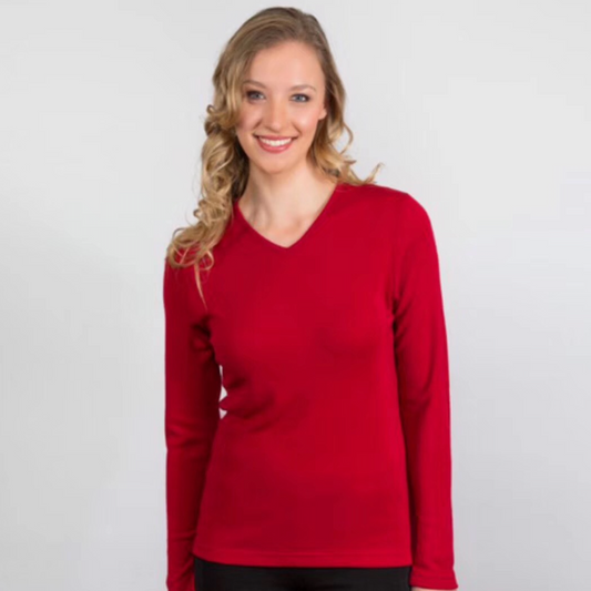 Bay Road Merinos – Womens Vee Neck