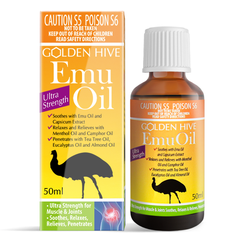 Golden Hive Emu Oil 50ml Ultra Strength